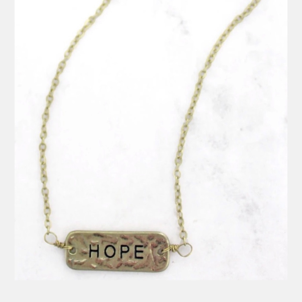 Gold “Hope” Necklace